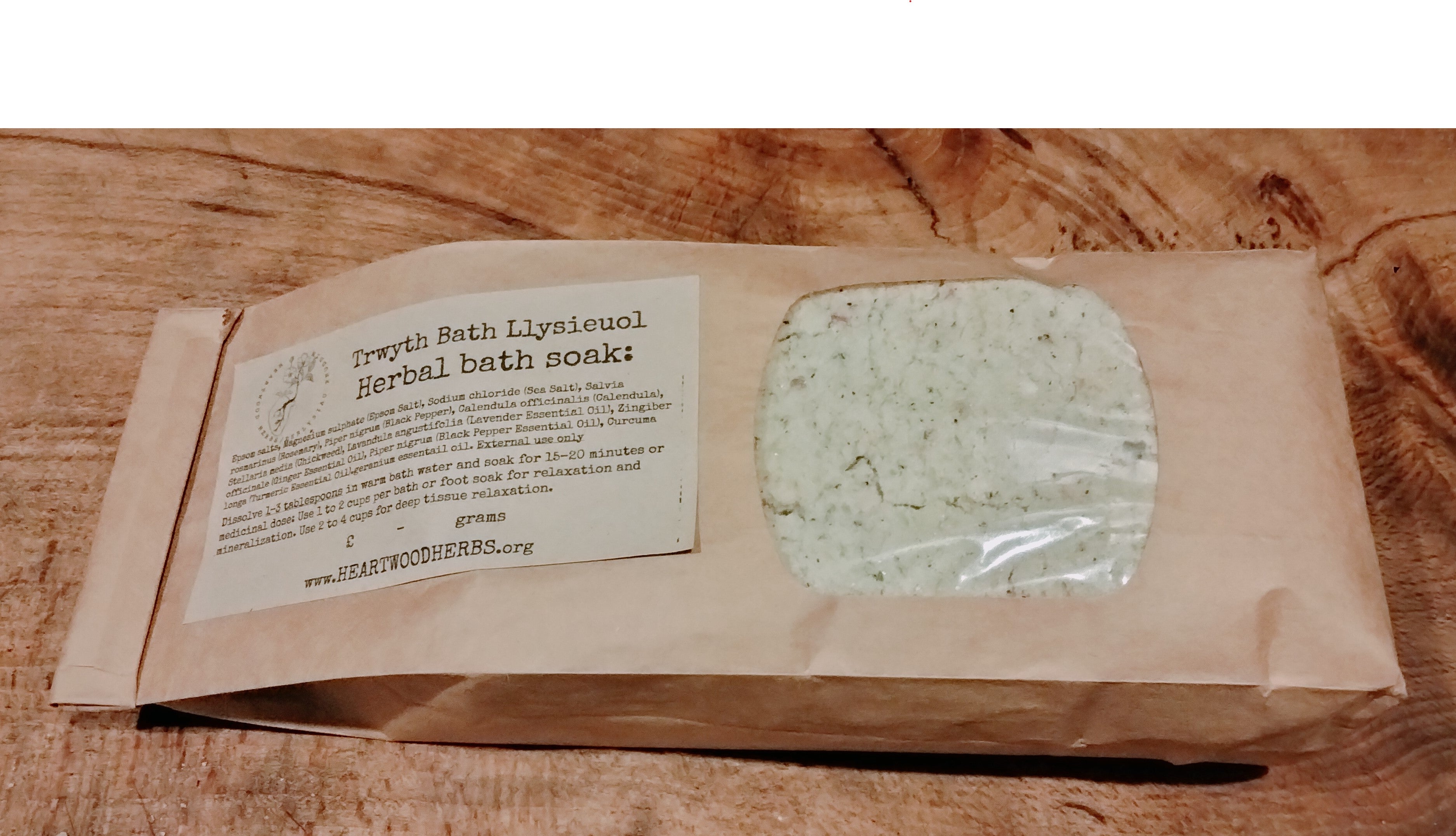 Herbal bath soak: Socian Llysieuol